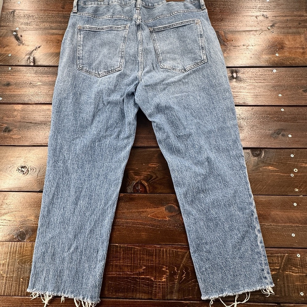 Madewell Jeans Womens Perfect Vintage Crop Jean Denim Distressed‎ 30 Actual 34" - Picture 9 of 15